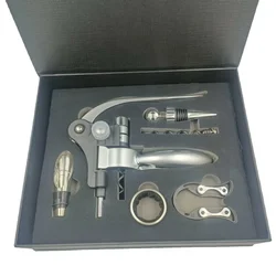New BPA FREE Popular Zinc Alloy Rabbit Shape Environmental Plating Stainless Steel Red Wine Rabbit Head Opener Gift Box Sets