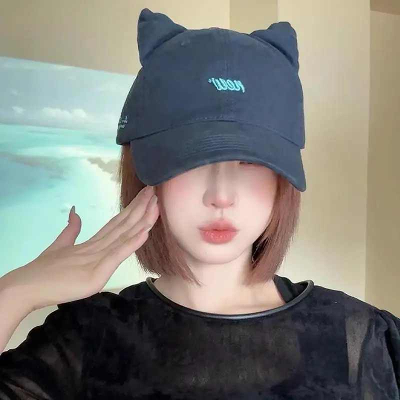 Japanese Style Cute Woolen Cat Ear Beret For Women Autumn And Winter Duckbill Octagonal Hat〔Funny〕