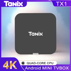 Global version Android 10.0 TV Box Tanix TX1 CPU Allwinner H313 Support 4K 2.4G Wifi RAM 2GB ROM 16GB 8GB  Smart TV BOX