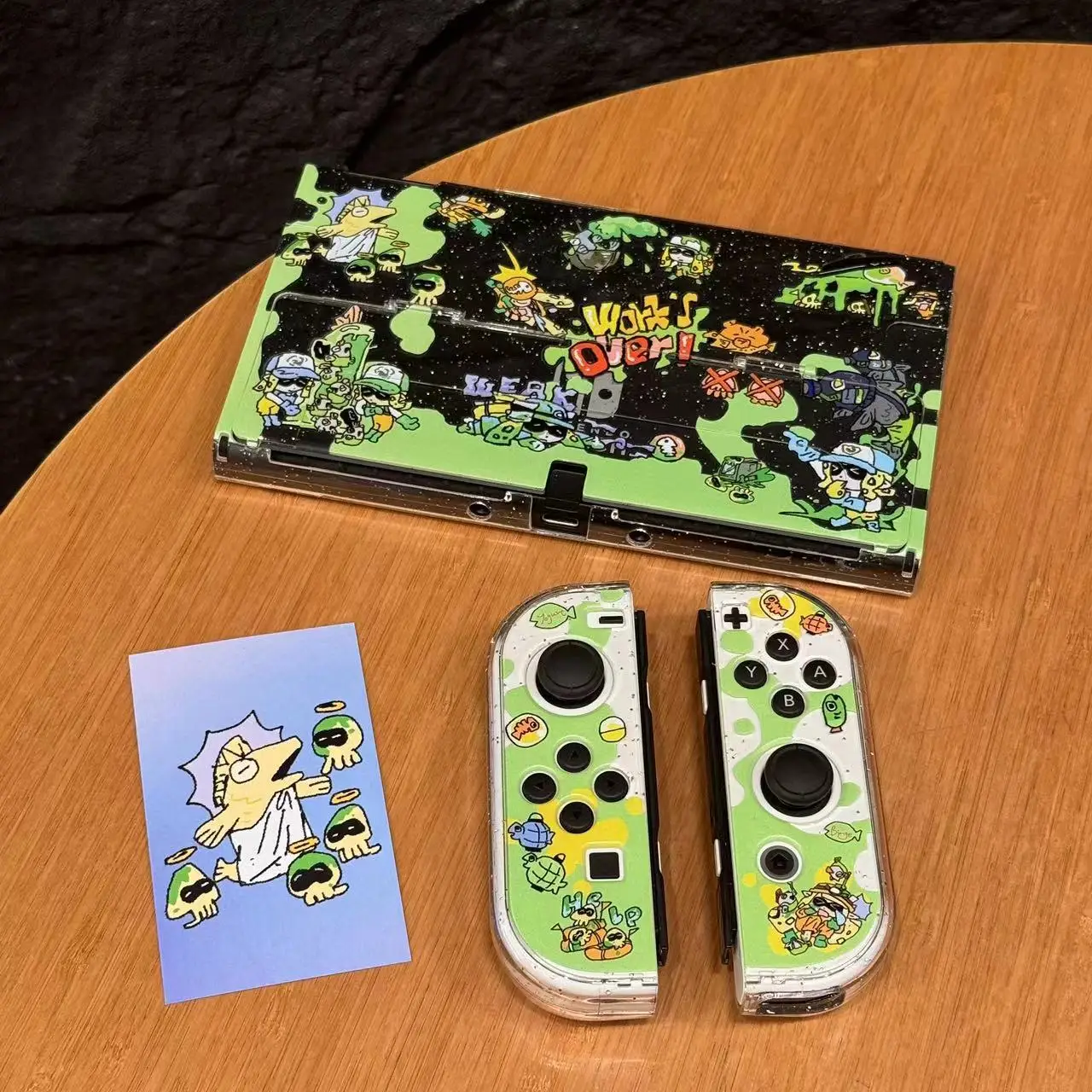 Transparent Anime Switch Lite Case for Nintendo Switch2/OLED Console Dockable Non-Slip Joy-Con Controllers Shell Gift for Girl