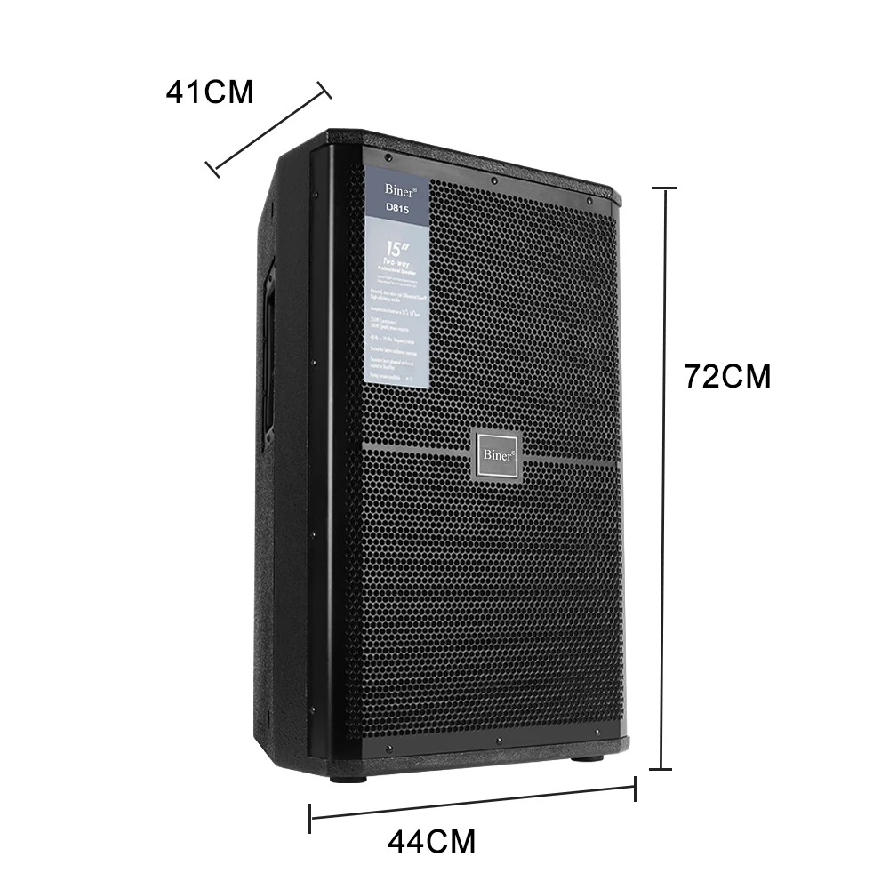 Biner D815 Single 15-inch Professional Audio Sound System Speakers for Stage Performance Wedding Bar Home Outdoor KTV