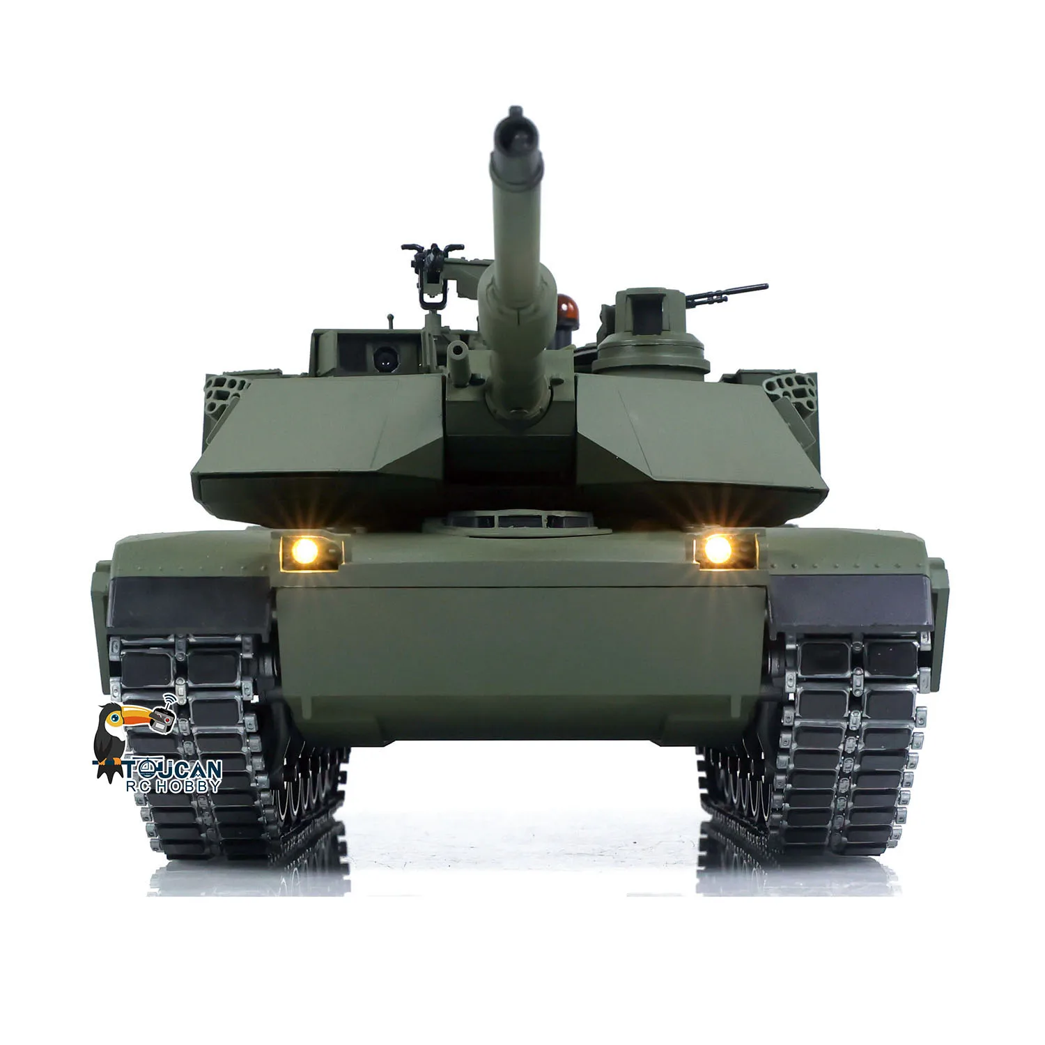 TOUCAN フルメタル 1/16 ラジコン戦車 エイブラムス M1A2 3918 360度回転 IRシステム バレルリフティング リコイル スモーキング FPVカメラ おもちゃ