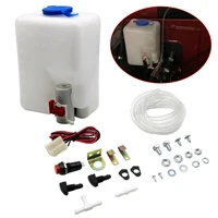 1.5L 12V Universal limpiaparabrisas botella tanque bomba sistema de limpiaparabrisas Kit de depósito interruptor de chorro herramienta de limpieza