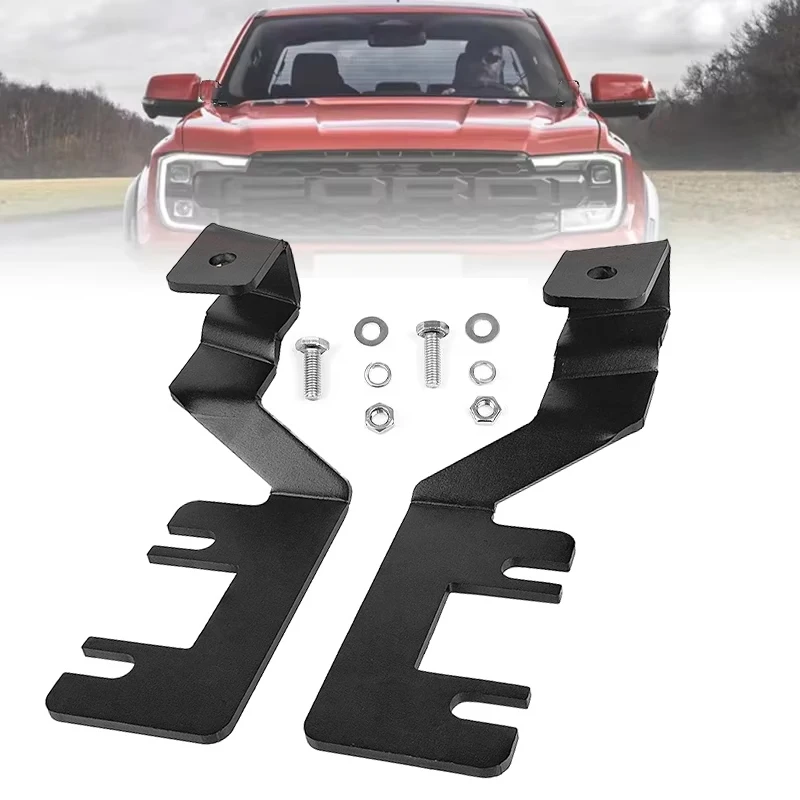 

Для Ford Ranger 2023 2024, капот, светодиодная стойка, кронштейн, держатель светильника, монтажный кронштейн для лампы, аксессуары для бездорожья 4x4