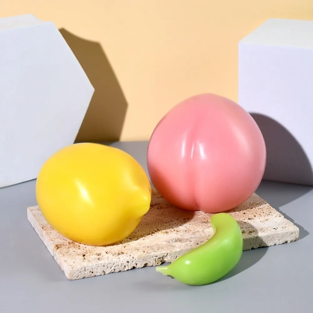 Reusable Fruit Silicone Mold Flexible Silicone High Temperature Resistant 3D Realistic Candle Mold 3D Realistic Texture