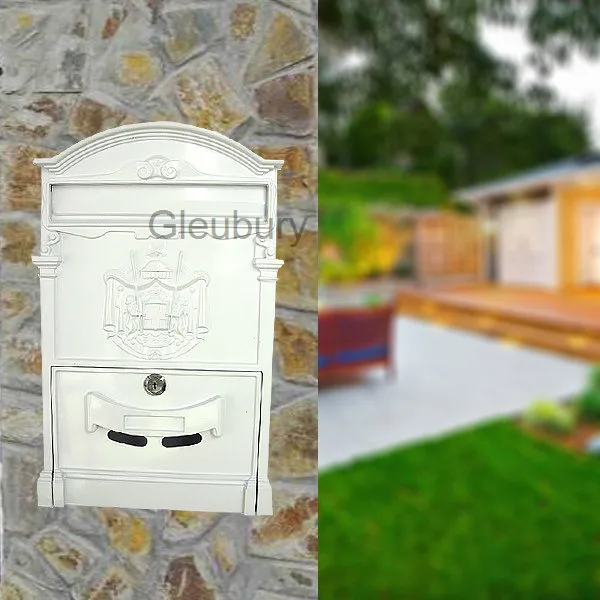 European-style mailbox for villas and courtyards, a household letterbox, outdoor rainproof design, a creative New Year gift, and