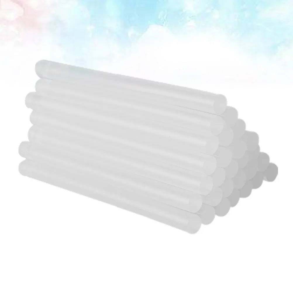 80Pcs Hot Melt Glue Sticks Transparent Clear Odorless Strong Adhesive Flexible for Wood Glass Paper Packaging DIY Crafts Heat