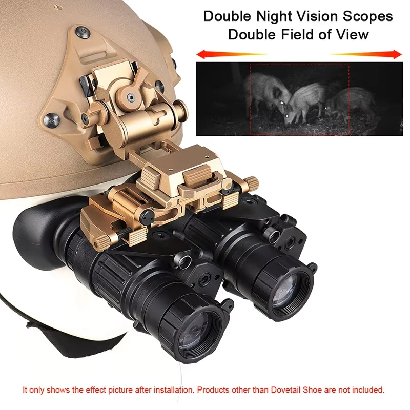 PVS-D Binoculars Night Vision NVG Dovetail Metal Bridging Bracket for PVS-14 Helmet Mount Accessories Quick Disassembly