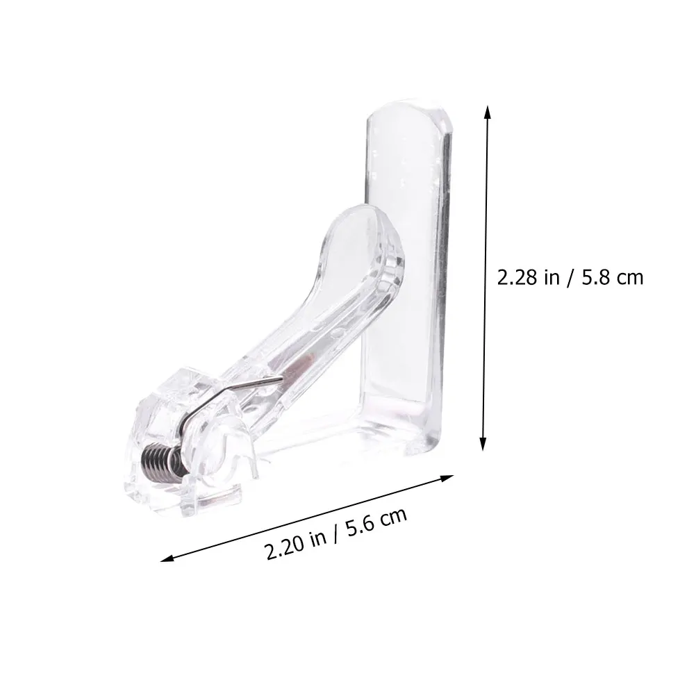 

20 Pcs Tablecloth Clips Windproof Transparent Plastic Clamps Camping Holders Rustproof Fits Most Table Thickness