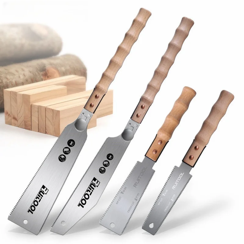 For woodworking 13/22 Inch Hand Saw SK-5 Steel Blade Flexible Wood Pull Saw Ergonomic Design Keyless Blade Change Perfect