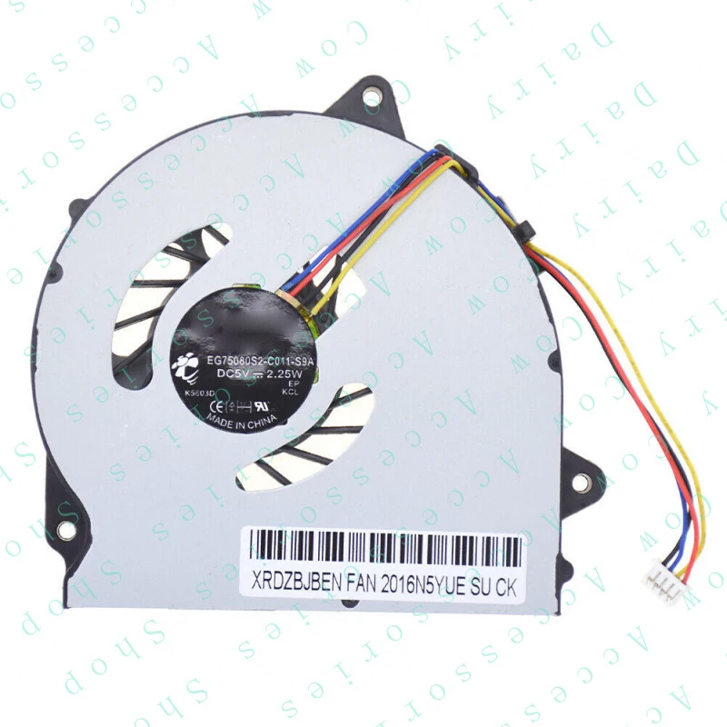 PP+For SUNON EG75080S2-C011-S9A G40 G50 Laptop 4-PIN 5V 2.25W C010 CPU Cooling fan