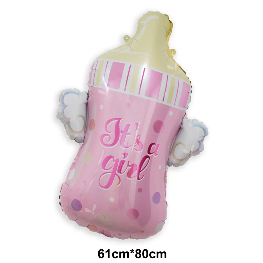 Riesiger Baby Junge Mädchen Blau Rosa Bär Ballon Schnuller Babyflasche Ballons Kinder Geburtstag Geschlechtsoffenbarung Babyparty Dekorationen – Detail 2