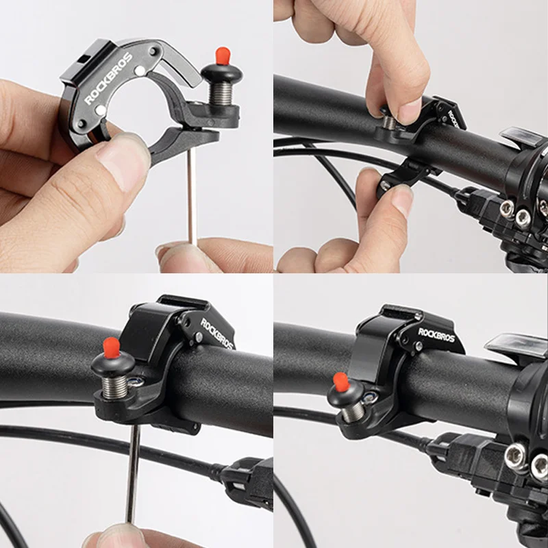 New Stainless Bicycle Bell Circle Mountain Cycling Horn Bike Handlebar Bell Crisp Sound Horn for Bicycle Safety Bike Accessories