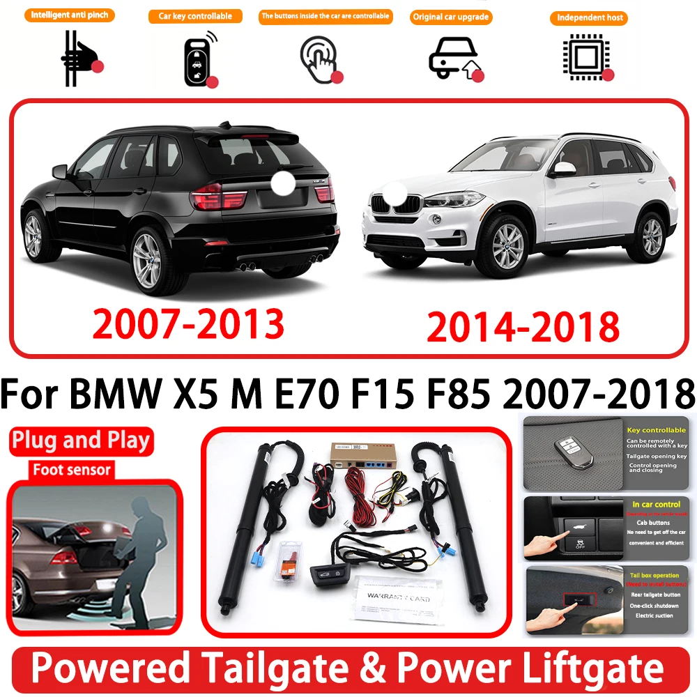 for BMW X5 M E70 F15 F85 2007-2018 OEM Plug and Play Auto Powered Tailgate Power Liftgate Rear Trunk Opener System