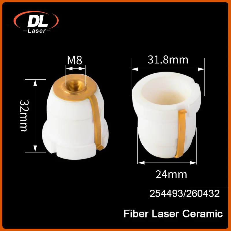 DL Laser Tru Series Laser Ceramic Ring Dia.25mm High Power Optical Nozzle Holder Sensor Accissies for TRU Fiber Cutting Head