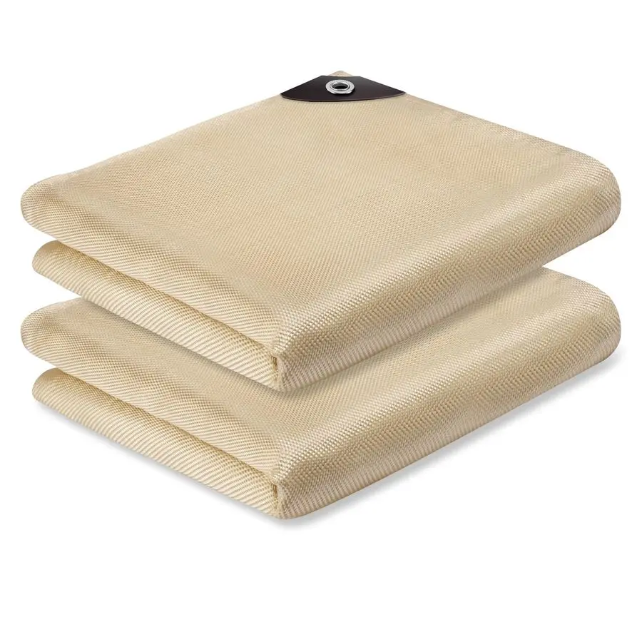 

Pack Welding Blanket 4x6 ft Heavy Duty Fiberglass Heat Resistant Fabric, 1022 F Fire Resistant Blankets, High Temp Insulation Bl