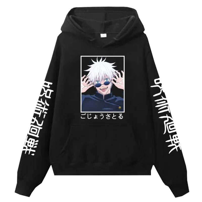 

❤2026★ Japan Anime Jujutsu Kaisen Gojo Satoru Printed Men Women Hoodies Plus Size Sweatshirt Streetwear Boy And Girl Winter Pul❤