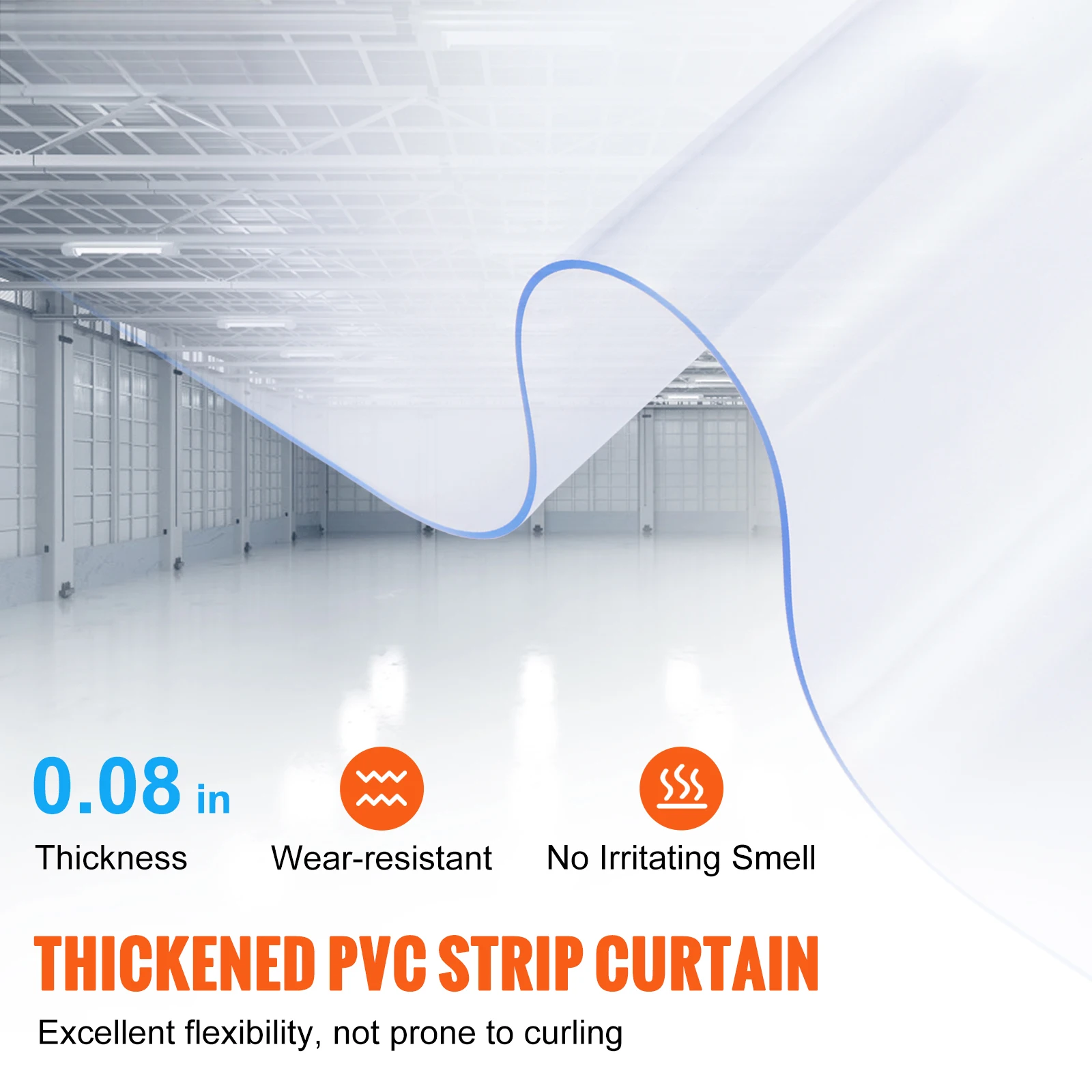 SucceBuy 50/100/150ft PVC Strip Curtain 8