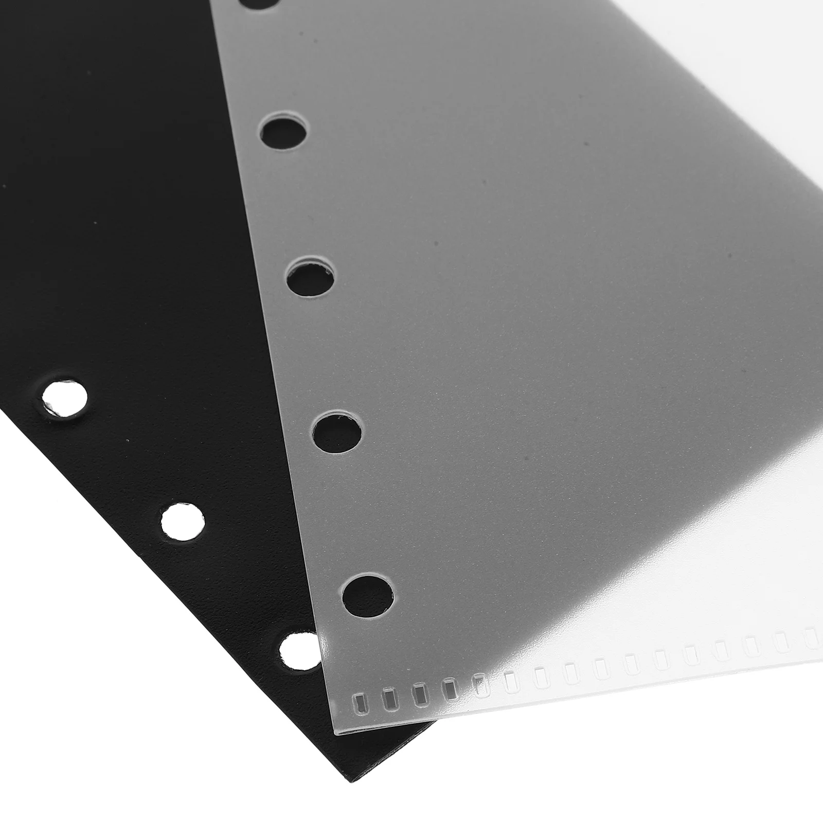 

6-Hole Binder Pockets 10 Sheets Waterproof File Folder Storage Pouches For Office A7 Plastic Document Holder Smooth Closure