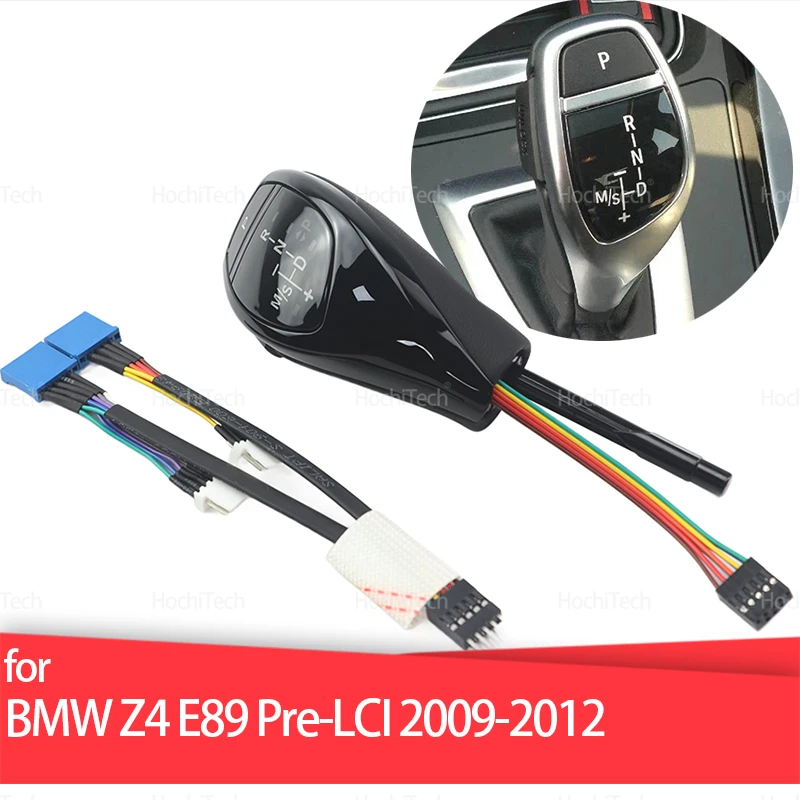 

For Z4 E89 Pre-LCI 2009 2010 2011 2012 Thumb Gear Shift Knob LED Handles Gear Shift Knob Lever Stick Head Black PU Leather