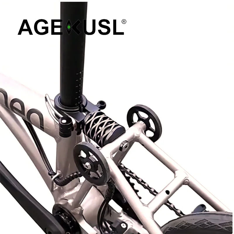 AGEKUSL Titanium Bike Rear Shock Absorber Spring for JAVA NEO Folding Bicycle One Size