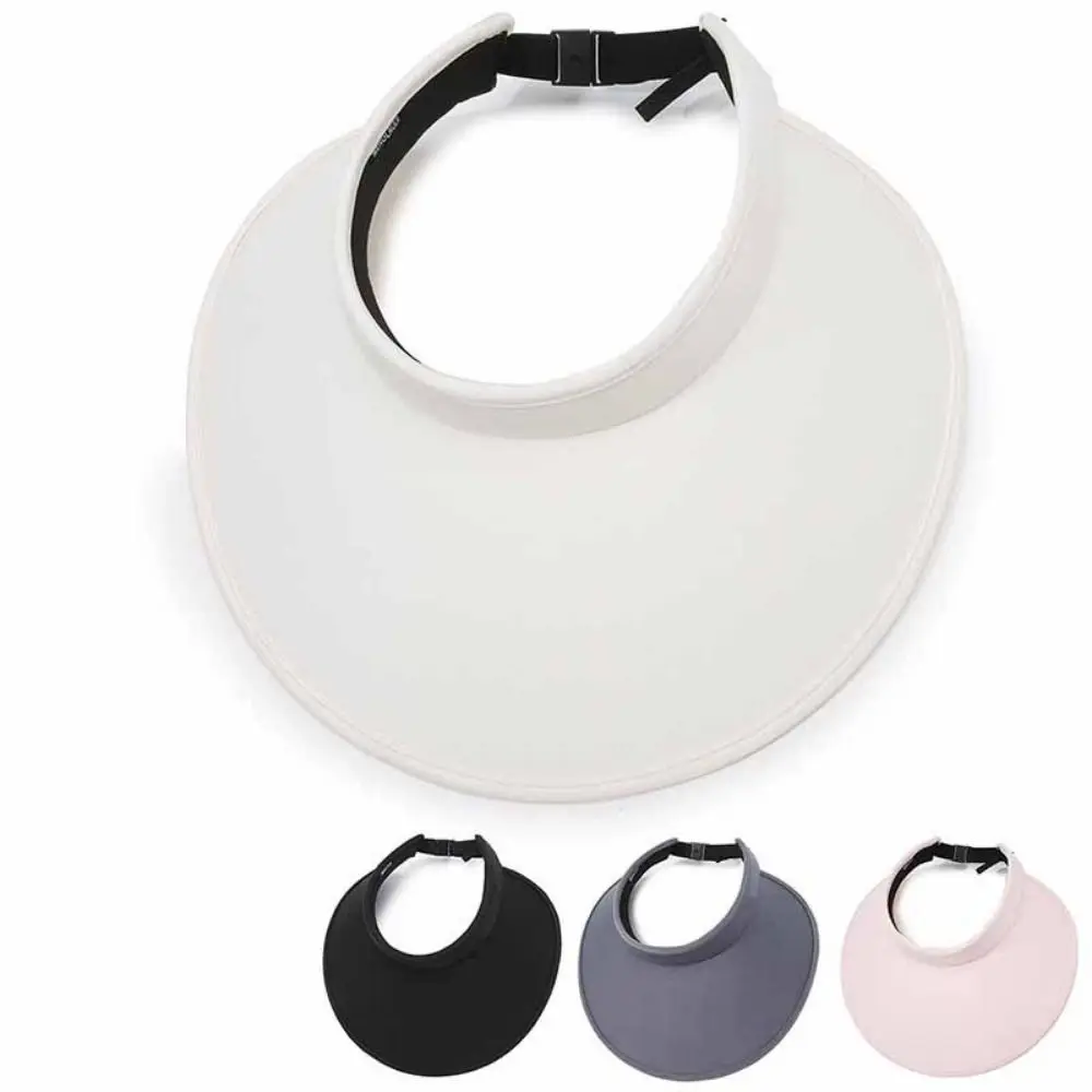 

Wide Brim Foldable Shawl Hat Sun Protection Solid Color Sunscreen Sun Hat Adjustable Sunshade Outdoor Bucket Hat Summer