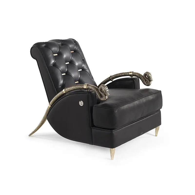 

High-end hotel villa living room home luxury single backrest leisure chair