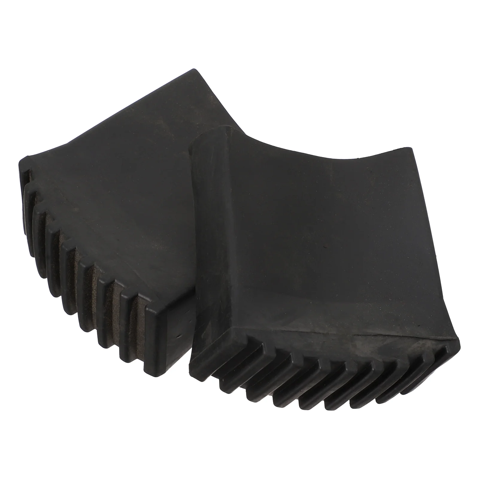 2 Pcs Herringbone Ladder Anti-slip Mat Folding Feet Covers Safe Pads Supplies Foot Protector