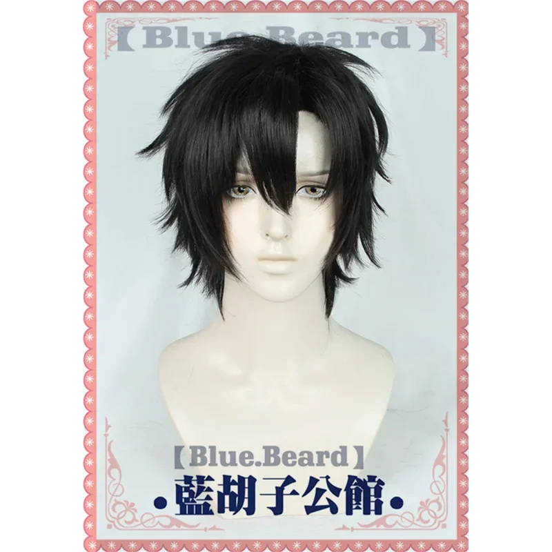 الحد من عامل ألعاب ديفي تشنغ شياوشي كوسبلاي باروكة ، شعر مستعار قصير أسود أنيق ، حفلة كرنفال الهالوين ، إكسسوارات أنيمي