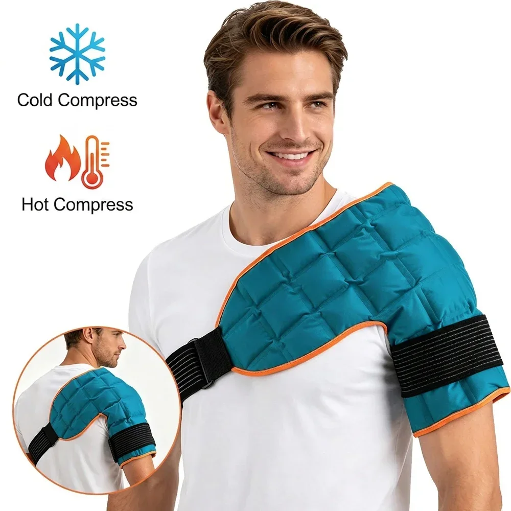 Reusable Big Ice Pack Cold Hot Compress Self-Absorbing Water Back Pad for Shoulder Muscle Cozy Warm Relief Sports Recover