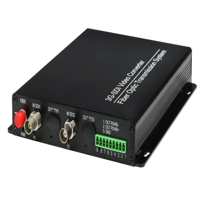 1310nm 1550nm2 Chs Bi-directional 3G-SDI Video to Fiber Converter SC /UPC Optical connector extender upto 40km