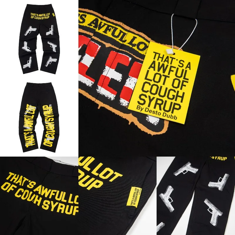 

Streetwear Brand THAT'S A AWFUL LOT OF COUGH SYRUP Pants Men's Women's American Style Pants