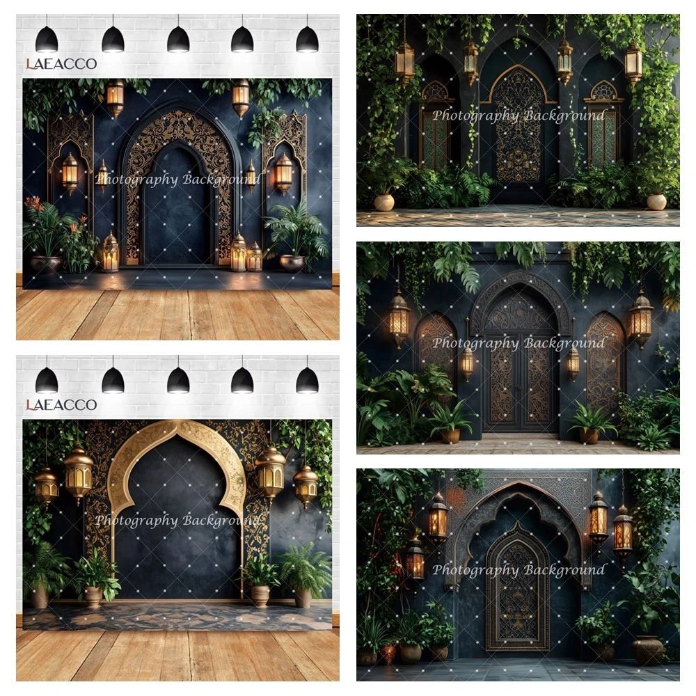 

Morocco Palace Door Backdrop Middle Eastern Style Palace of Morocco Arch Entrance Architecture Background Birthday Party Decor