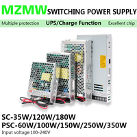 UPS/Charge Function Switching Power Supply 35W 60W 100W 120W 150W 180W 250W 350W 110/220V AC/DC 12V 24V Battery Charger