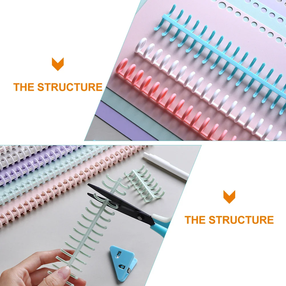 

10pcs Binding Spirals Colored Loose Leaf Binder Rings For Diy Notebook Organizer Portable Book Rings Flexible Binding Circles