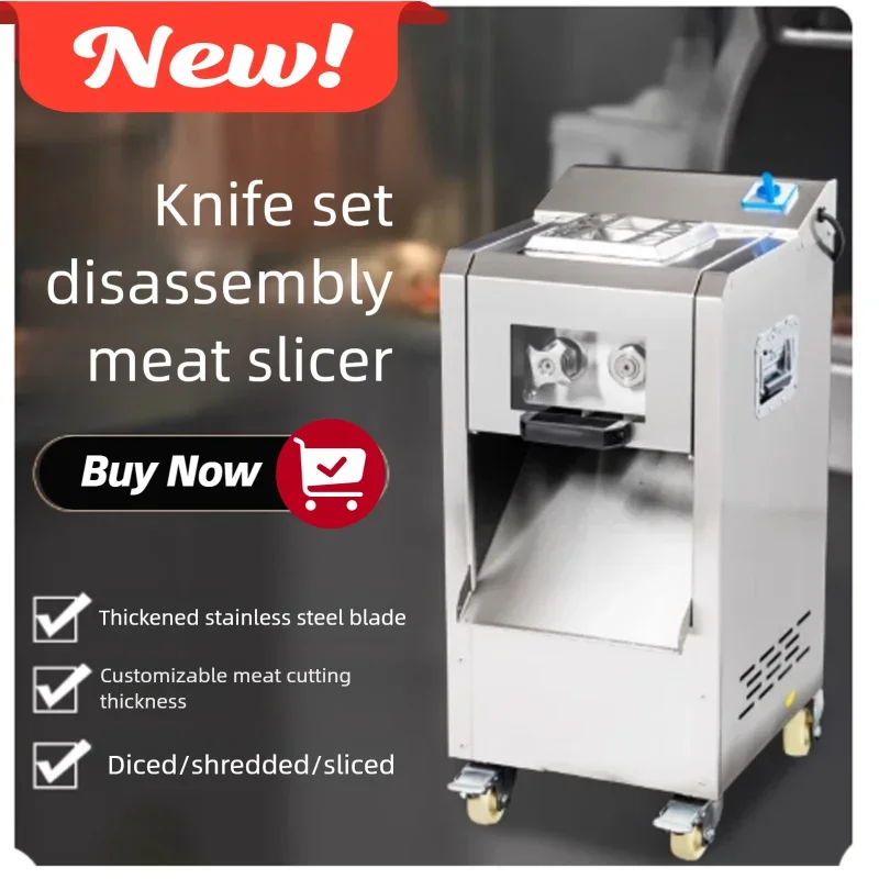 

Stainless Steel Commercial Household Meat Cutter Automatic Vegetable Cutting And Grinding Machine Meat Grinder