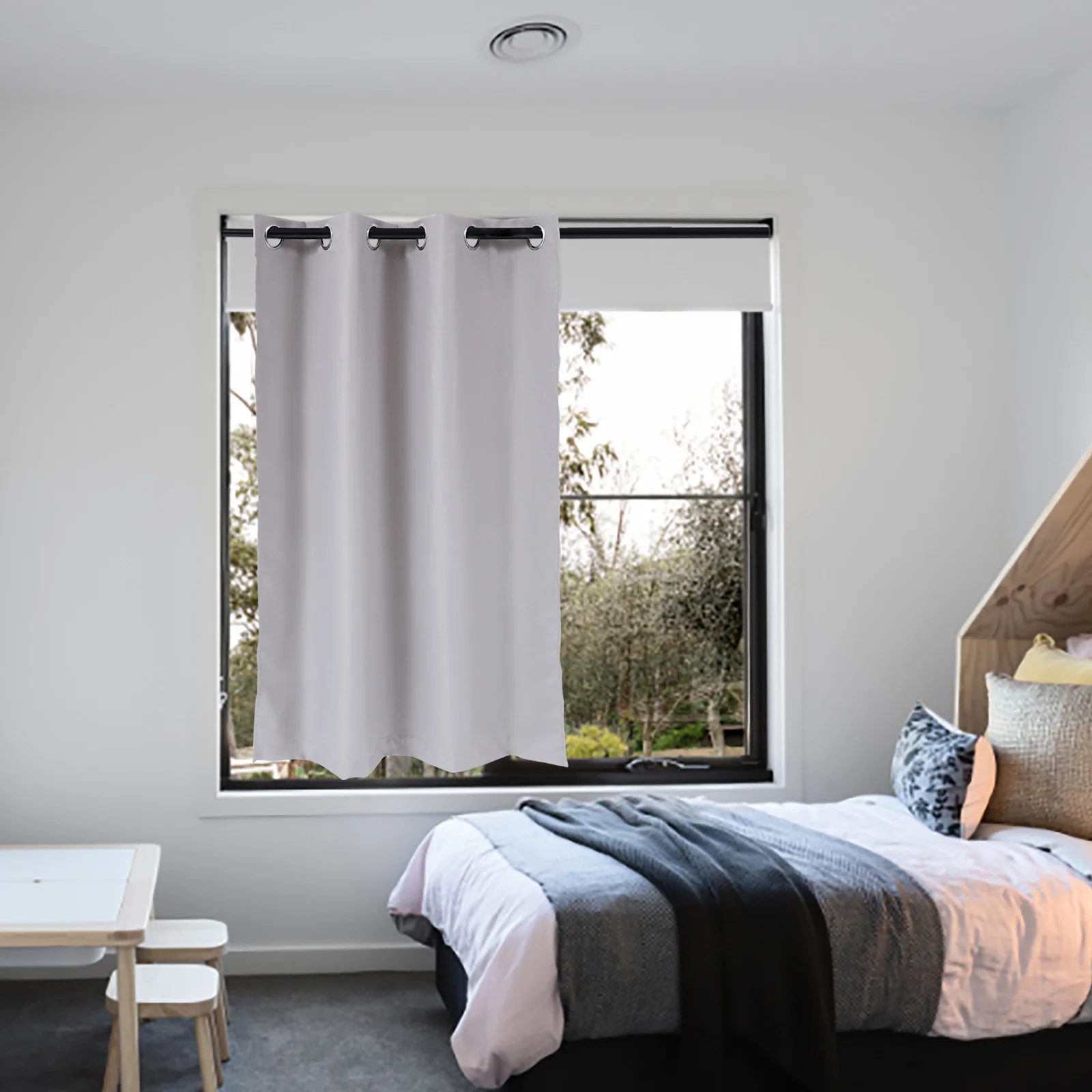 

Elegant Polyester Window Curtain Blockout Blackout Decorative Bedroom Drape Curtain Polyester Drape