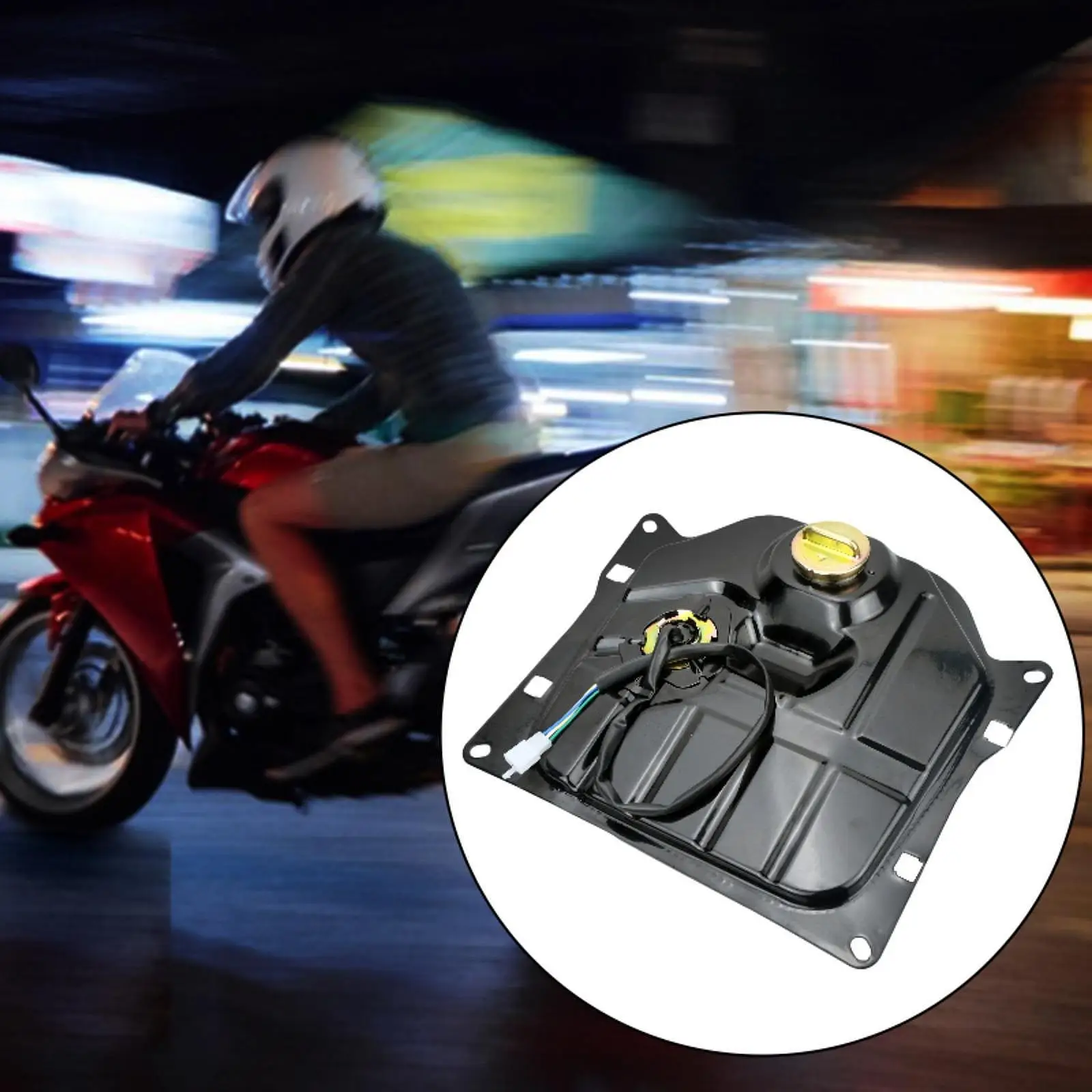 

Motorcycle Gas Tank Replacement Iron Leakproof Fuel Reservoir for Honda Zoomer AF58 Ruckus NPS50 Auxiliary Modified Accessories