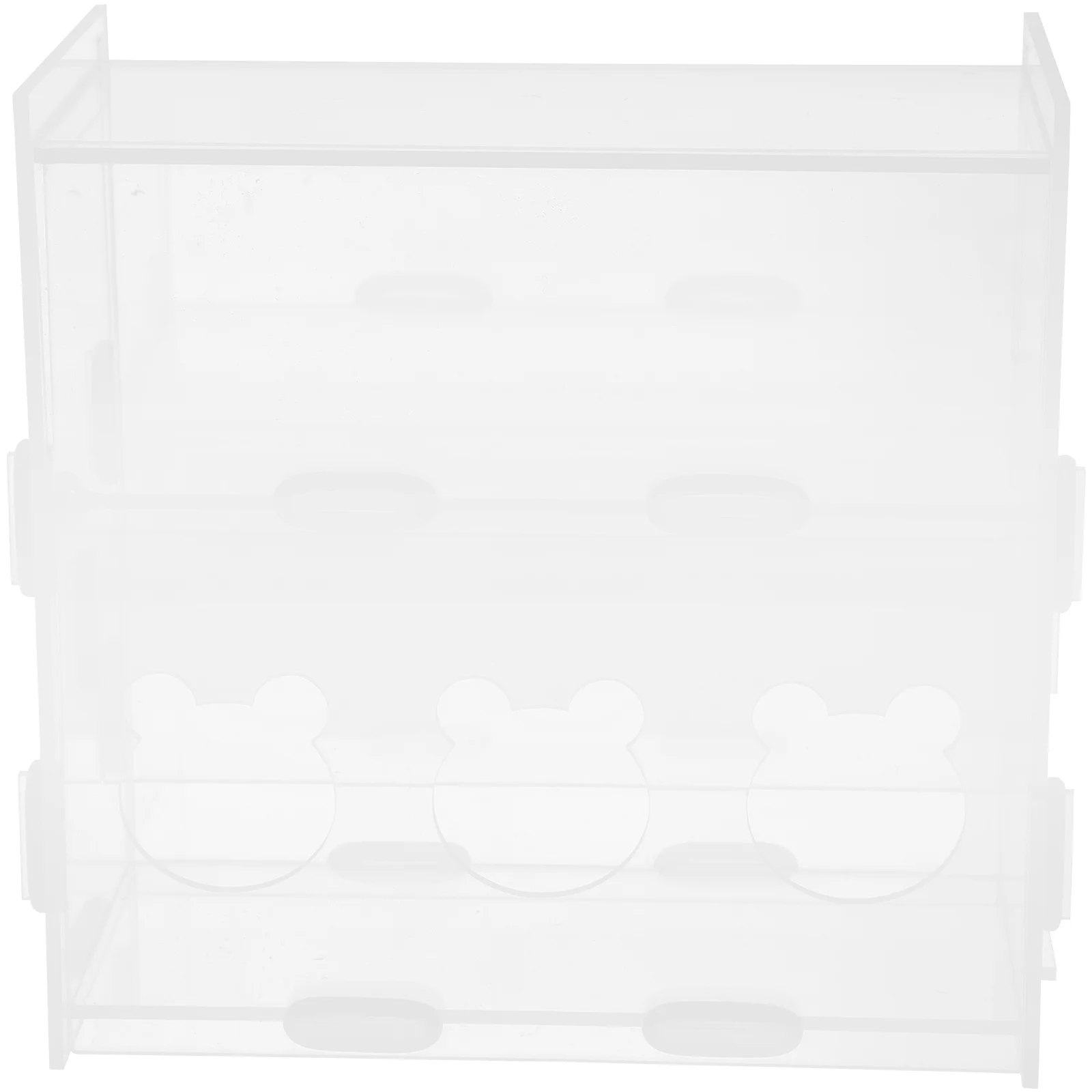 

Chicken Automatic Feeder Clear Acrylic Food Container Rutin Chicken Feeding Bowl Multi-Use Poultry Feeder Acrylic Feeding Box