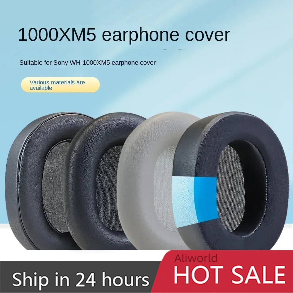 

Replacement Earpad For Sony WH-1000XM5 Wireless bluetooth Headphones Protein Leather Ear Cushions accessories Earpads Earmuffs