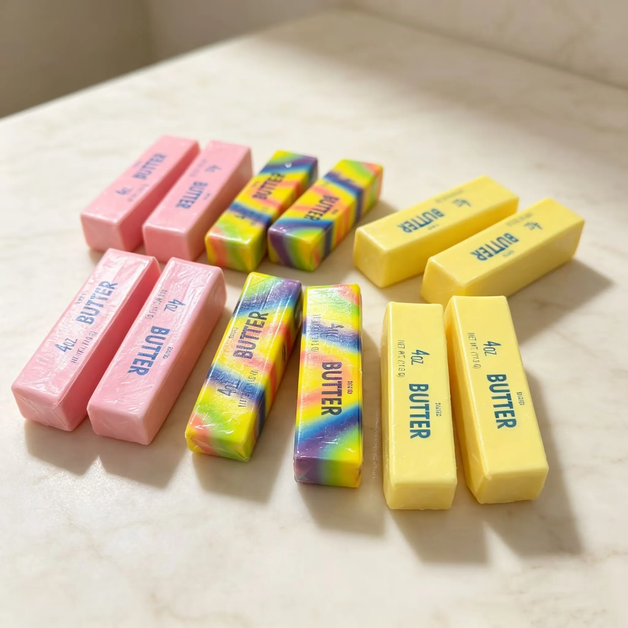 Butter Stick Squishy Stress Ball Fidget Toy Crunchy Squeeze Toy Round Blocks Filled ASMR Anti Stress Release Hand Relax Gift Toy image 5