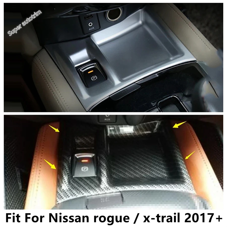 

Car Electric Hand Parking Brake Button Storage Box Cover Trim For Nissan Rogue X-Trail X Trail 2017 - 2020 Accessories Interior