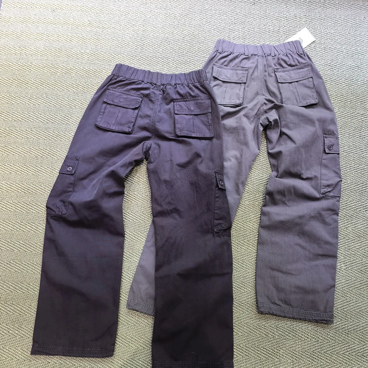 Amekaji Wear Multi-Pocket Wash Wax Dye Loose Straight Japanese Style Overalls Ankle-Tied Cargo