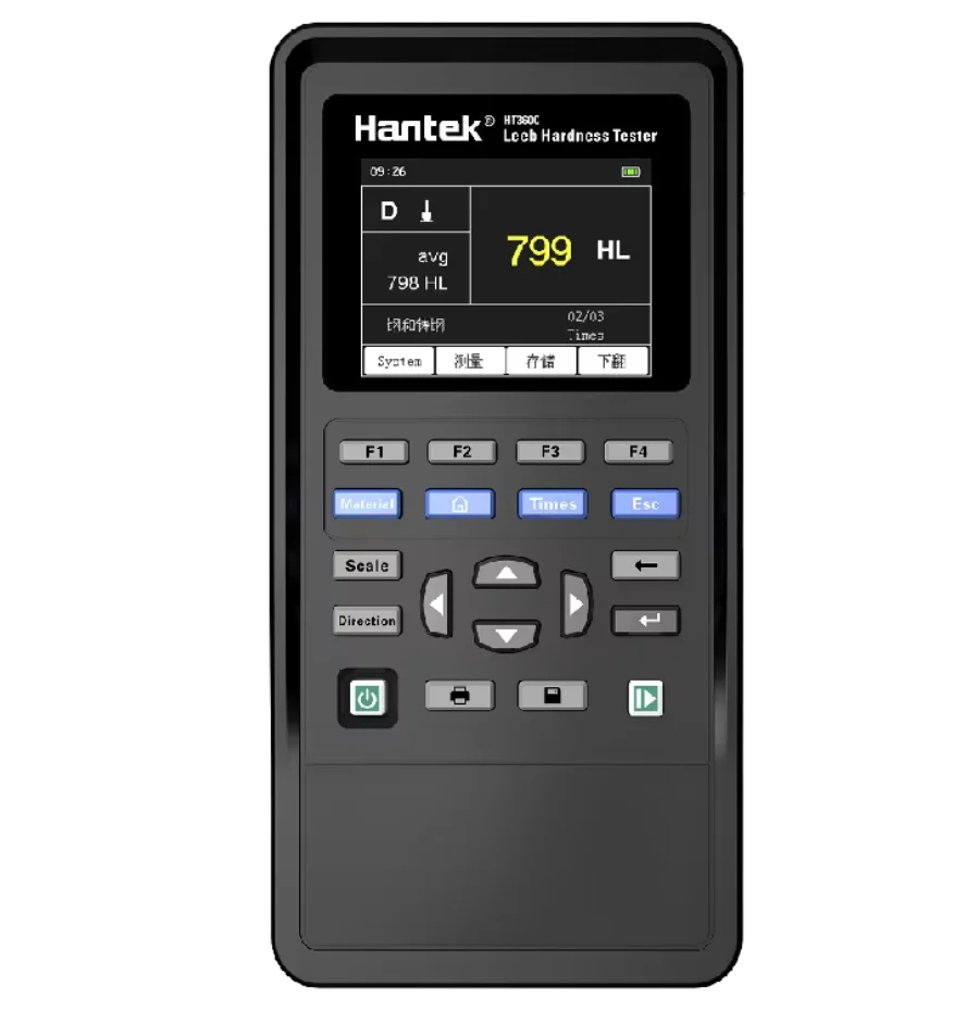 Durómetro Digital de Metal Hantek HT360I, Medidor de Dureza para Acero Inoxidable, Aleaciones, Cobre, HRC, HL, HB, HV, HS, HRB