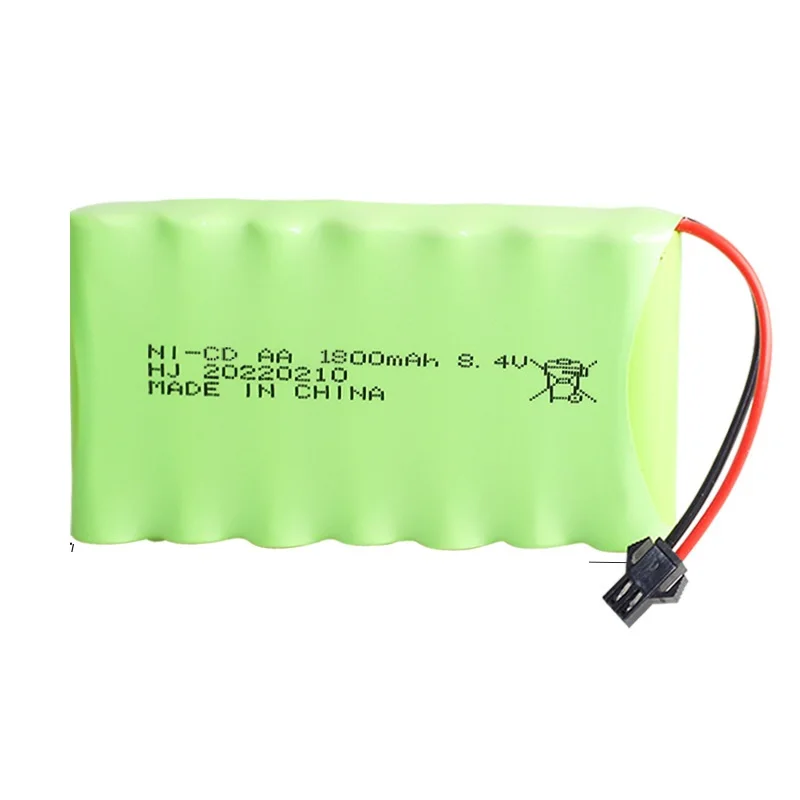 8.4v 1800mah NICD Battery for RC toy Car Boat gun Trucks Trains tank RC toy model Battery AA Ni-CD 8.4v battery pack