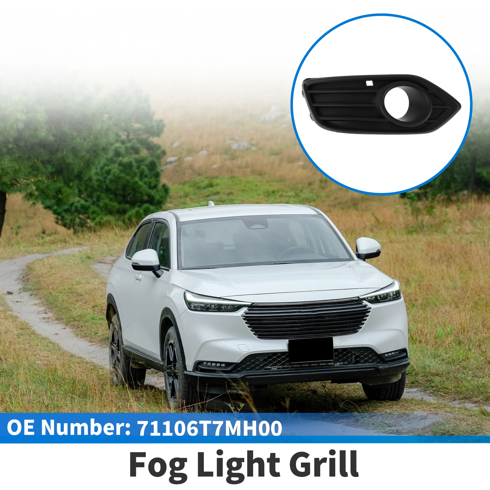 

UXCELL Front Left Fog Light Grill No.71106T7MH00 for Honda HR-V 2019-2022