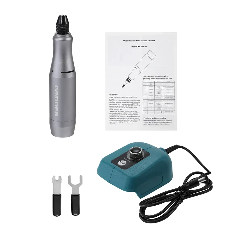 

Handheld Mini Electric Grinder Stepless Speed Regulation Electric Mini Drill Cutting Polishing Tools for 18V-21V Makita Battery