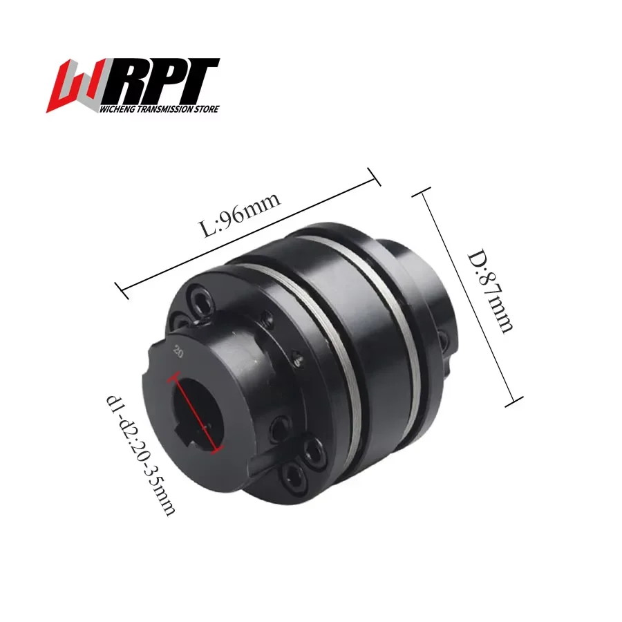 

CLTBG-45# Steel 8-Hole Diaphragm Coupling Motor High Torque Stepped Flange Coupling CLTBG-87X96