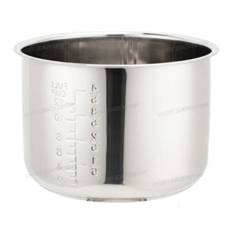 

6L Pressure Cooker Inner Pot Rice Pressure Cooker Liner Stainless Steel Inner Pot Minute Pressure Cooker Liner
