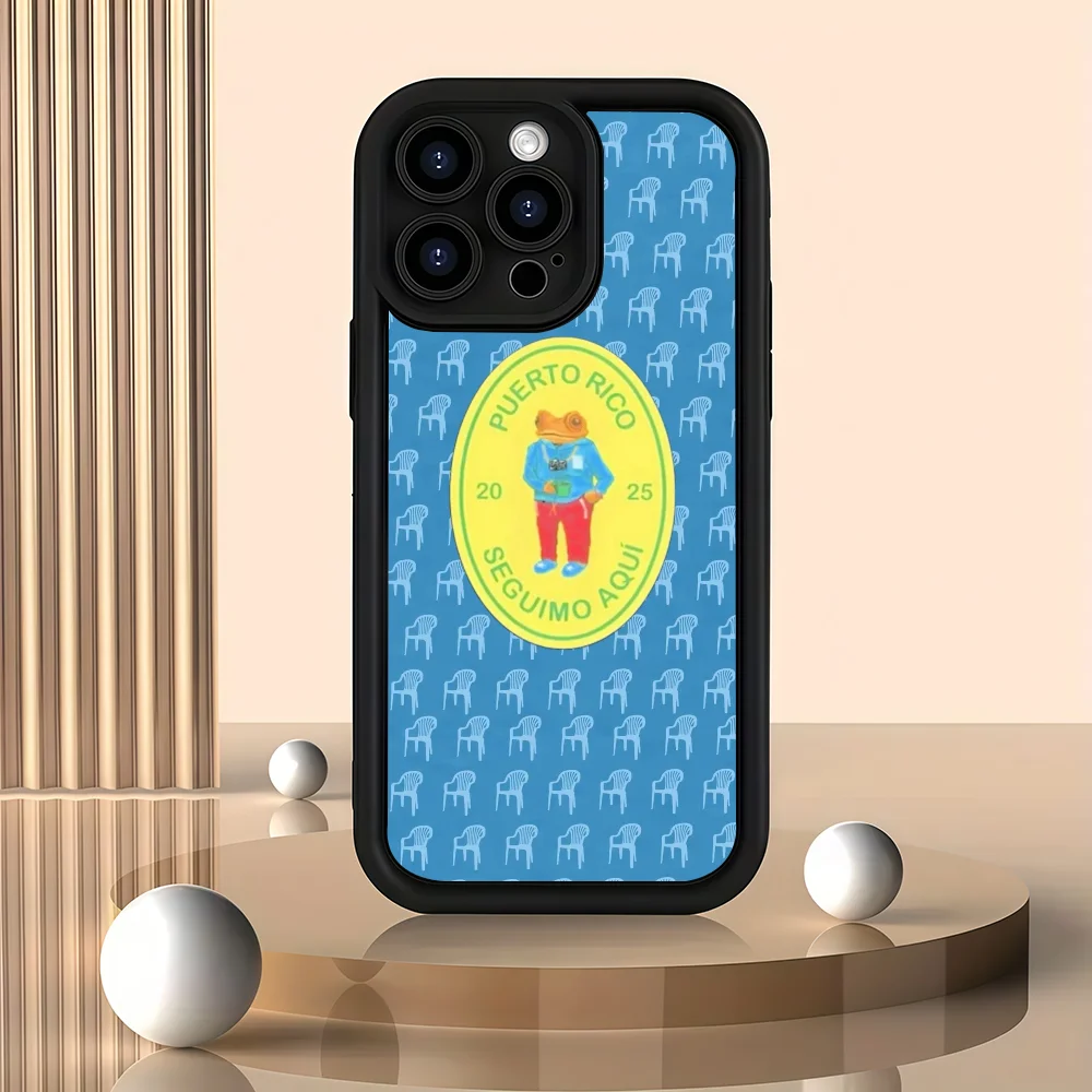 B-bad Bunny D-DTMF grenouille coque de téléphone pour iPhone 12 13 14 15 16 17 Max Pro Plus Air Mini antichoc anti-dérapant Silicone coque souple